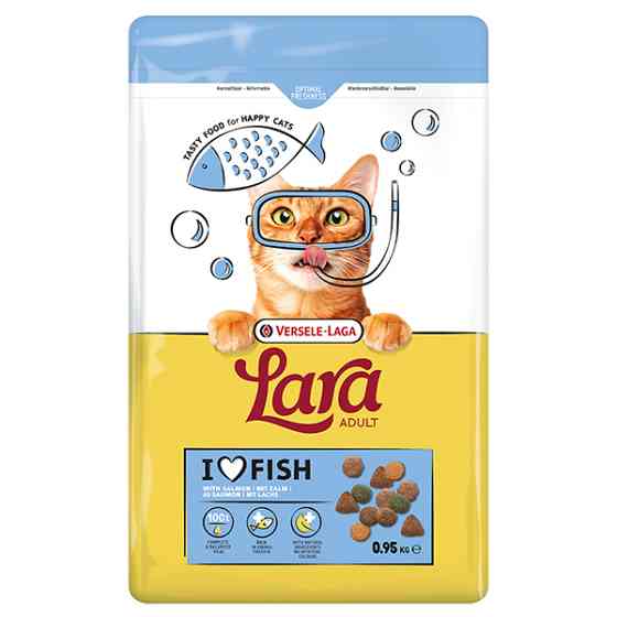 Lara Adult with Salmon ЛАРА ЛОСОСЬ сухий преміум корм для котів Київ