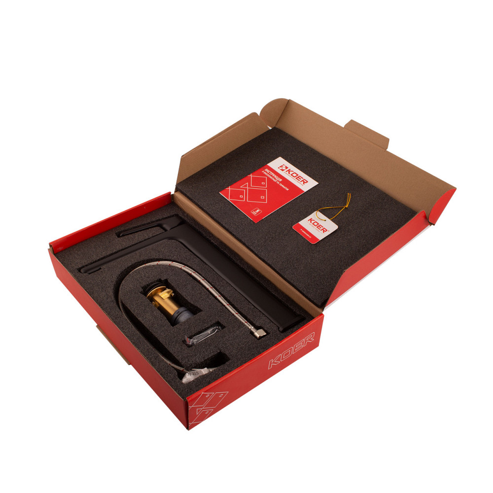 Высокий смеситель для умывальника Koer KB-11031-05 (KR5434) Харьков - изображение 6