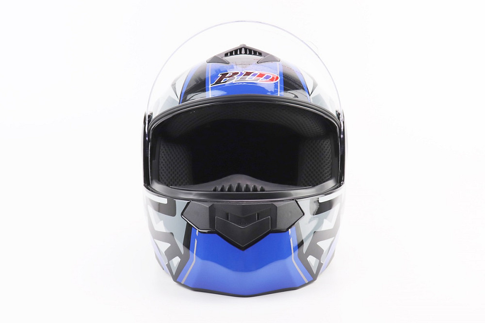 Шолом модуляр, закритий з відкидним підборіддям+відкидні окуляри BLD-159 L (59-60см), ЧОРНО-СИНІЙ Киев - изображение 7