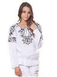 Вишиванка з натурального льону Cornett-ВОЛ БЛ-126 M, Білий Київ