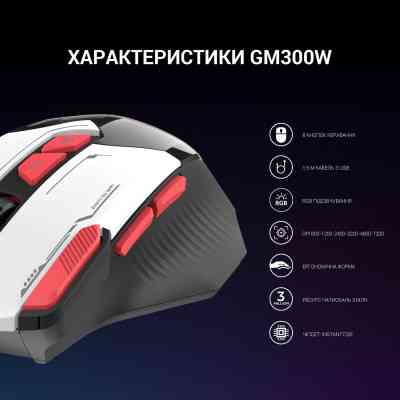 Мишка GamePro GM300W USB White (GM300W) Вінниця