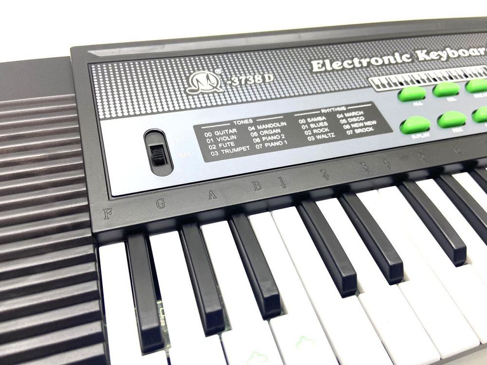 Синтезатор Limo Toy дитячий з мікрофоном та USB Чорний (MS-3738) Чернігів - фото 2