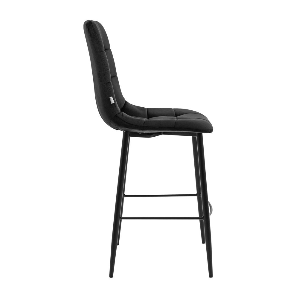 Стілець крісло м'який AlbaDesign U Malcolm 28 високі ніжки Чорний Київ - фото 3