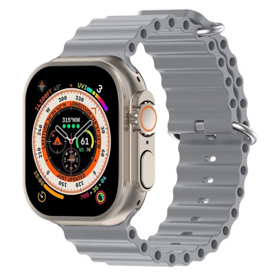 Ремешок для смарт-часов Armorstandart Ocean Band для Apple Watch 49/46/45/44/42 (Series 1-3) Cloudy Grey (ARM85141) Винница - изображение 2