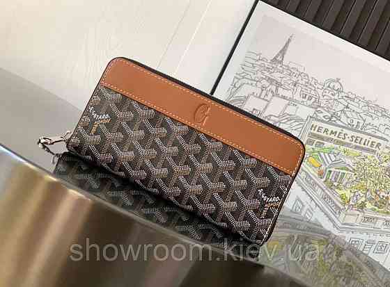 Гаманець на змійці Goyard (094) brown Lux Київ