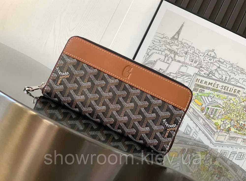 Гаманець на змійці Goyard (094) brown Lux Київ - фото 1
