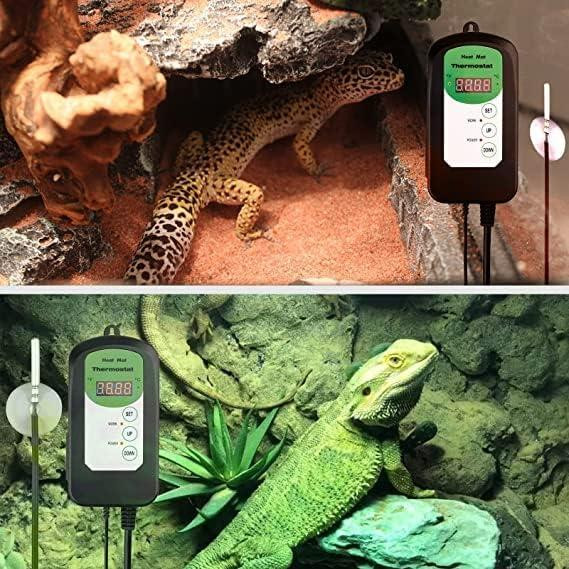 Цифровий термостатний регулятор RIOGOO для пророщування насіння, рослин, рептилій, ферментації, 20–42 °C, терморегулятор Київ - фото 4