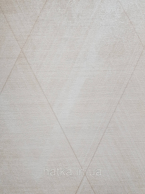 Шпалери вінілові на флізеліні AS creation TheBos 0.53х10 геометрія фігури смуги структурні бежеві молочні 3д Київ - фото 2