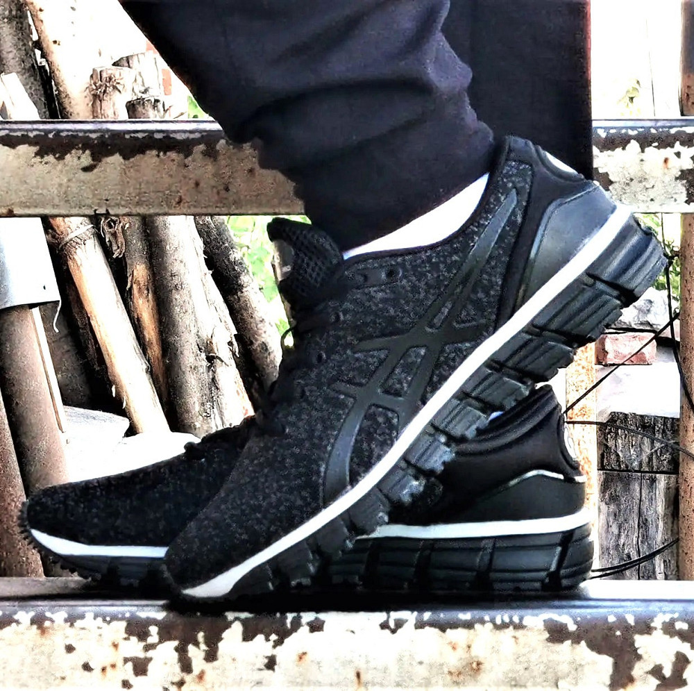 Кросівки Asics GEL Чорні Чоловічі Асикс Гель (розміри: 41,42,43,44,45,46) Відео Огляд Дніпро - фото 5