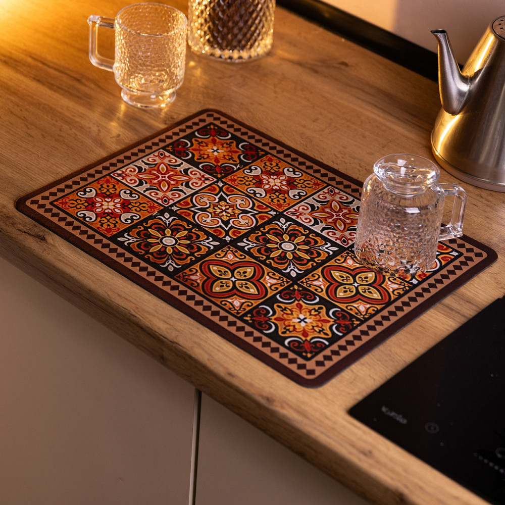 Диатомитовый коврик на кухню для сушки посуды 30×40 (см) HP-42-22 Киев - изображение 4