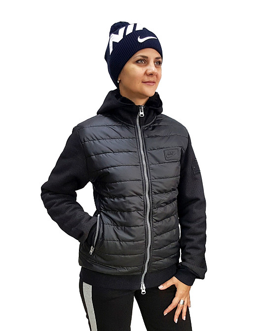 Женская трикотажная толстовка-куртка на меху Nike ,оригинал Киев - изображение 2