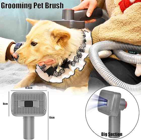 Триммер для животных Italdos Grooming Kit Silver совместим с Dyson V7 V8 V10 V11 V15 керамический нож 1 мм Киев