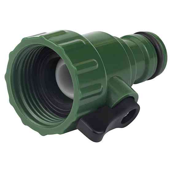 Кран запірний в/р 3⁄4" з адаптером на конектор 1⁄2" (ABS) GRAD (5016985) Київ