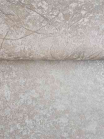 Шпалери вінілові на флізеліні A.S.Creation Sylvana 1.06x10 під венеціанську штукатурку перламутр коричневі 79126-2 Київ