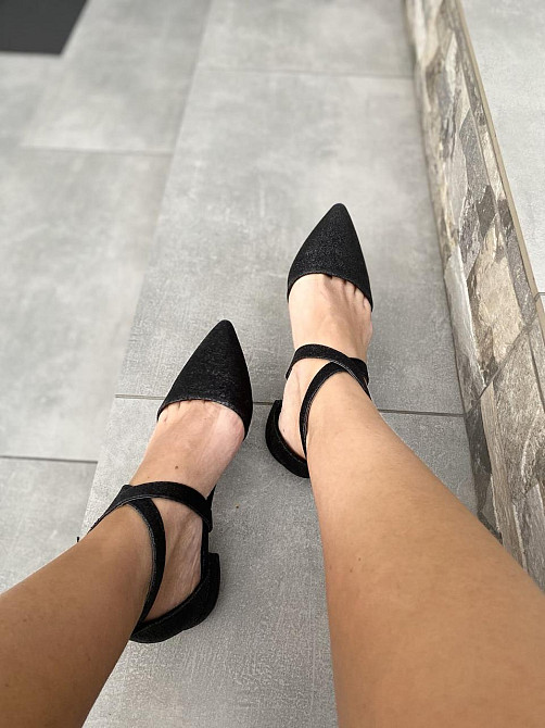 Seastar Балетки жіночі SEASTAR LL-215 чорні (весна-літо, еко-шкіра з напиленням) (3193) Коломыя - изображение 5