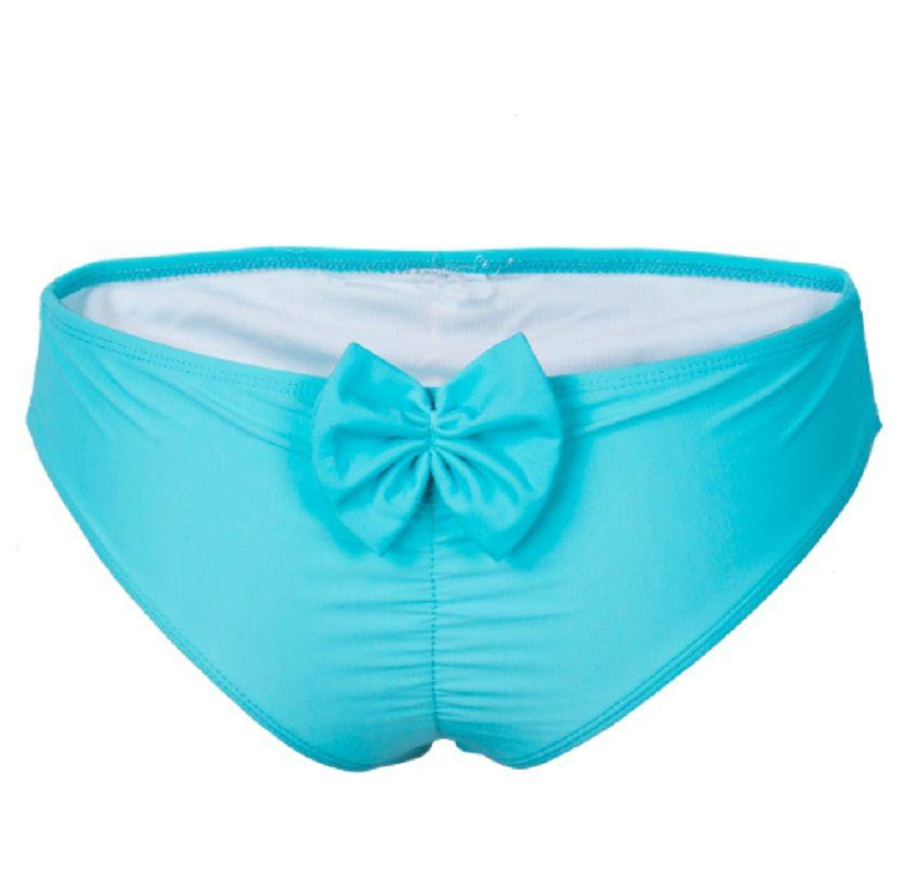 Плавки для купальника з бантиком пляжні блакитний Київ - фото 3