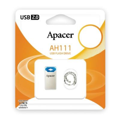 USB флеш накопитель Apacer 32GB AH111 Blue RP USB2.0 (AP32GAH111U-1) Винница - изображение 5