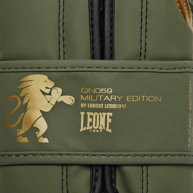 Боксерські рукавиці Leone GN059G MILITARY EDITION Green 12 унцій (капу в комплекті) Кам'янське - фото 7