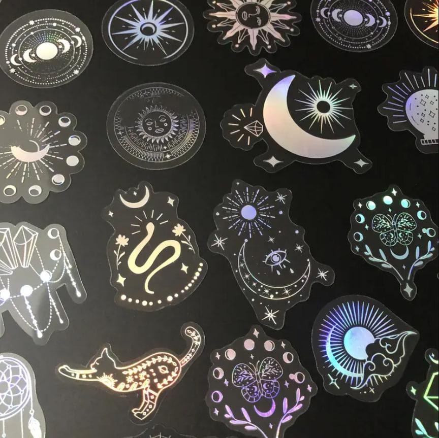 Голографические блестящие наклейки. Стикеры. Наклейки для велосипеда, для компьютера, ноутбука, набо Киев - изображение 3