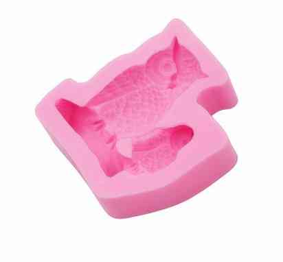 Силиконовая форма Сова 49 на 56 мм розовый Киев