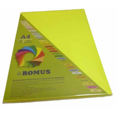 Папір Romus A4 80 г/м2 100c, yellow neon (R50713) Вінниця - фото 1