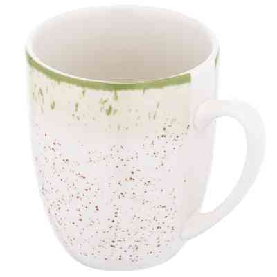 Чашка Ardesto Siena, 360мл, порцеляна, біло-зелений (AR2936SWG) Вінниця