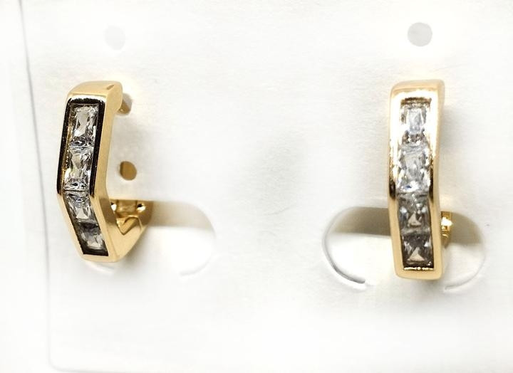 Сережки женские золотистые XuPing Киев - изображение 1