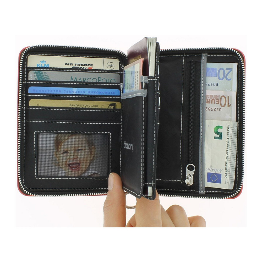 Гаманець на блискавці OGON Quilted Passport, чорний Рівне - фото 5