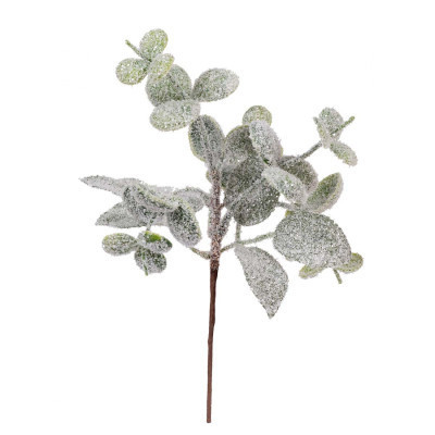 Декоративна гілка YES! Fun 26 см, зелена, засніжена (973983) Вінниця - фото 1