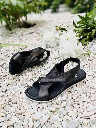 VIKTTORIO Босоніжки жіночі VIKTTORIO Лена чорні (літо, шкіра натуральна) (3682) Коломыя