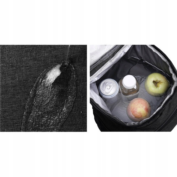 Туристичний терморюкзак 26 літрів для їжі та напоїв Trizand (21070) Black Нововолинськ - фото 3