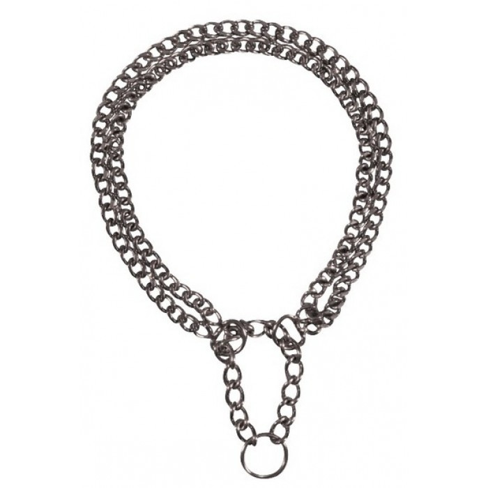 Нашийник Trixie 2265 трьохрядний хромований 45 см / 2.5 мм Вінниця - фото 1