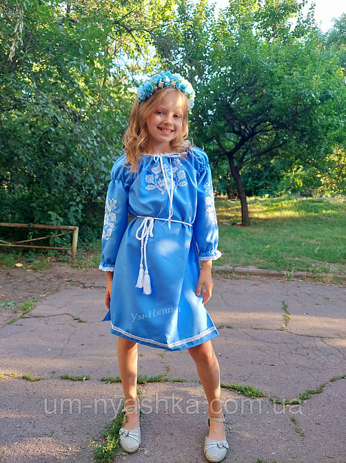 Дитяча сукня-вишинка вишите плаття "Пташечки" Кривий Ріг - фото 8