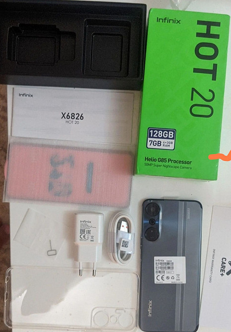 Телефон: Infinix hot 20 4g/120 Sonic Black. Київ - фото 2