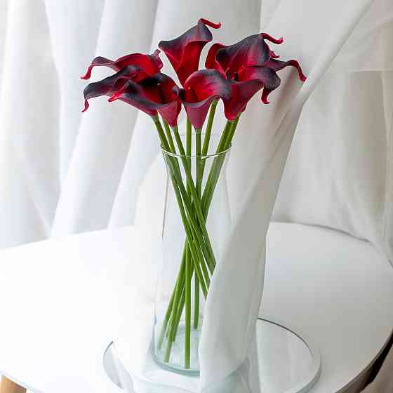 Калла на ніжці штучна В-21 см Упаковка 10 шт. Колір: червоний UR-70 Львів