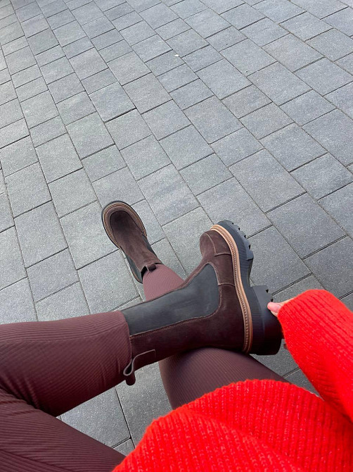 Molly Черевики жіночі MOLLY коричневі замша натуральна высота 17 см размер 37-40 (5718) Коломыя - изображение 8