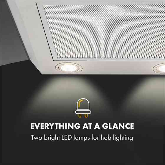 Вытяжка Gloria режим отвода воздуха 90 см 580 м³/ч RGB светодиодный стеклянный экран из нержавеющей стали Ровно