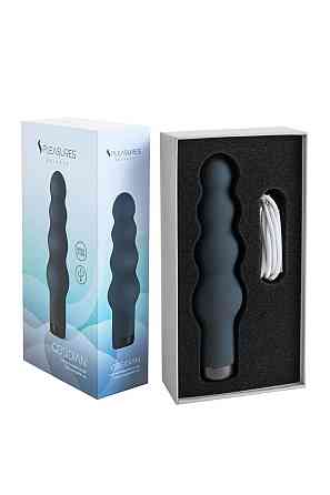 Вібратор S Pleasures Bullets Obsidian, чорний, як-от низка кульок, 10 режимів, діаметр 4,2 см Sex Aura Київ