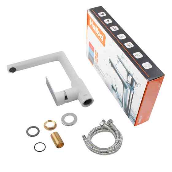 Змішувач для кухні HAIBA ALEX 018 WHITE-CHROME   ( HB9569 ) 39718 Харків