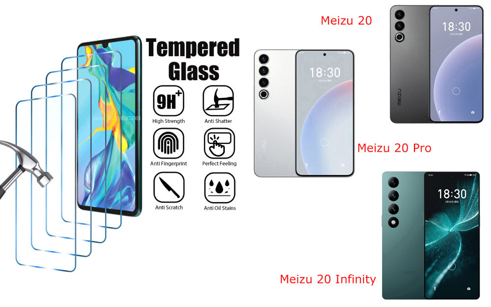 Захисне скло ArmorGlass для Meizu 20, 20 Pro, 20 Infinity – стійке до подряпин та ударів Київ - фото 1