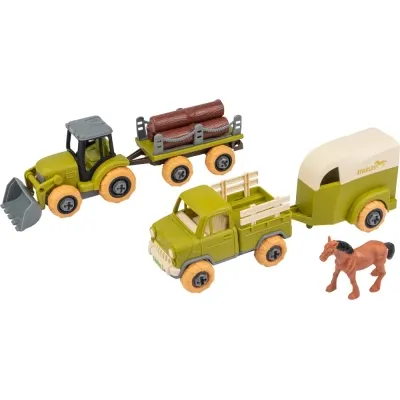 Ігровий набір Otamanko Веселий хутір (трактор із причепом, вантажівка з причепом і кінь) (8832) Вінниця