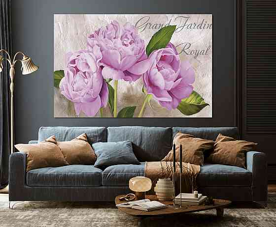 Картина полотно у вітальню / спальню Півонії      MLP_400 ( 60х30см ) 80x120 см Київ