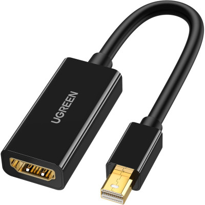 Переходник Mini DisplayPort M to HDMI F 4K 30Hz black Ugreen (40360) Винница - изображение 1