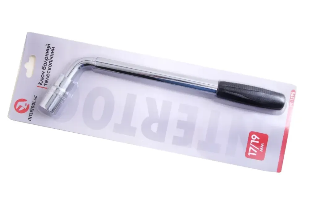 Ключ колісного телескопа 1/2, 17/19 Intertool Вінниця - фото 2