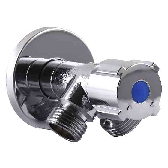 Кран шаровой угловой двойной SELBA 1/2″х 1/2″х3/4″ DOUBLE (SL1599) (000024297) Киев