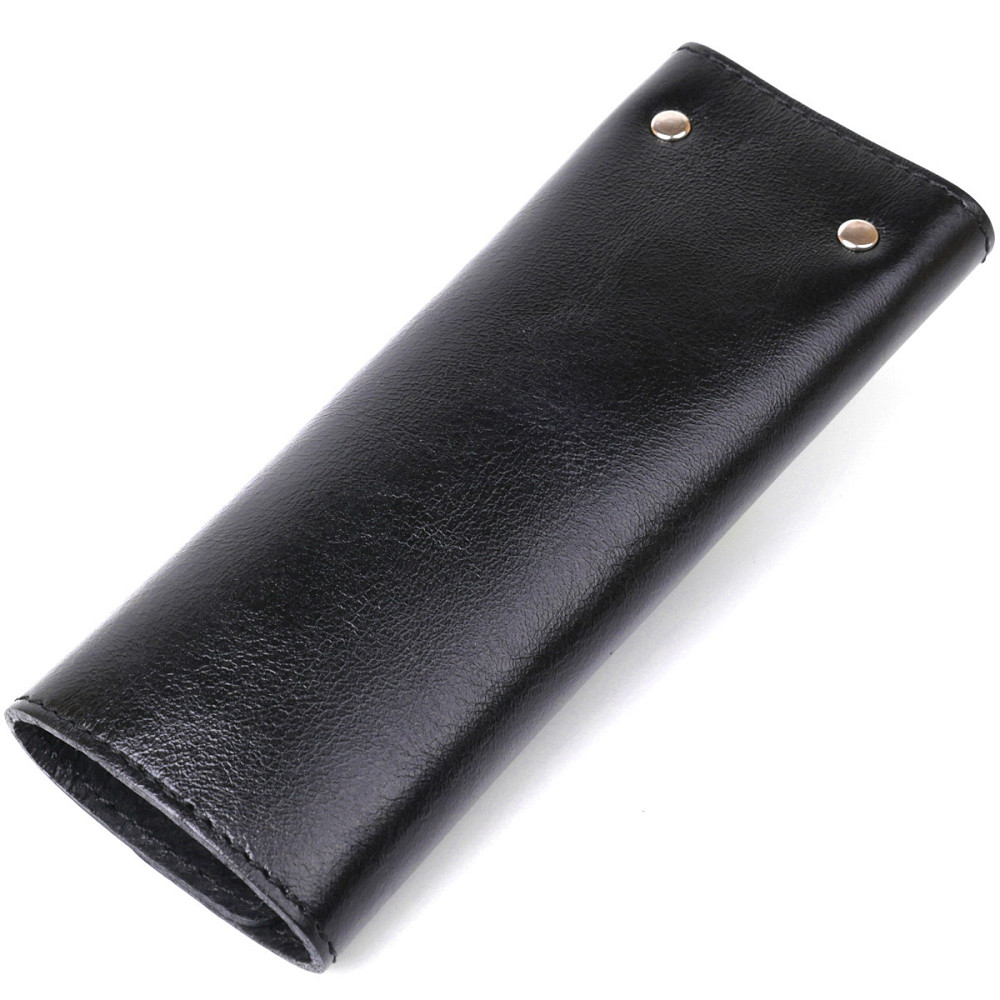 Стильна шкіряна ключниця Чорний (SHVIGEL) Київ - фото 6