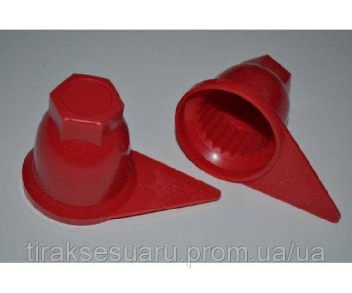 Ковпачок на гайку колеса 32 красный (стрелка) Ковпачок на гайку 32 Ковпачок на 32 гайку Луцк - изображение 1