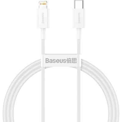 Дата кабель USB-C to Lightning 2.0m 20W white Baseus (CATLYS-C02) Вінниця