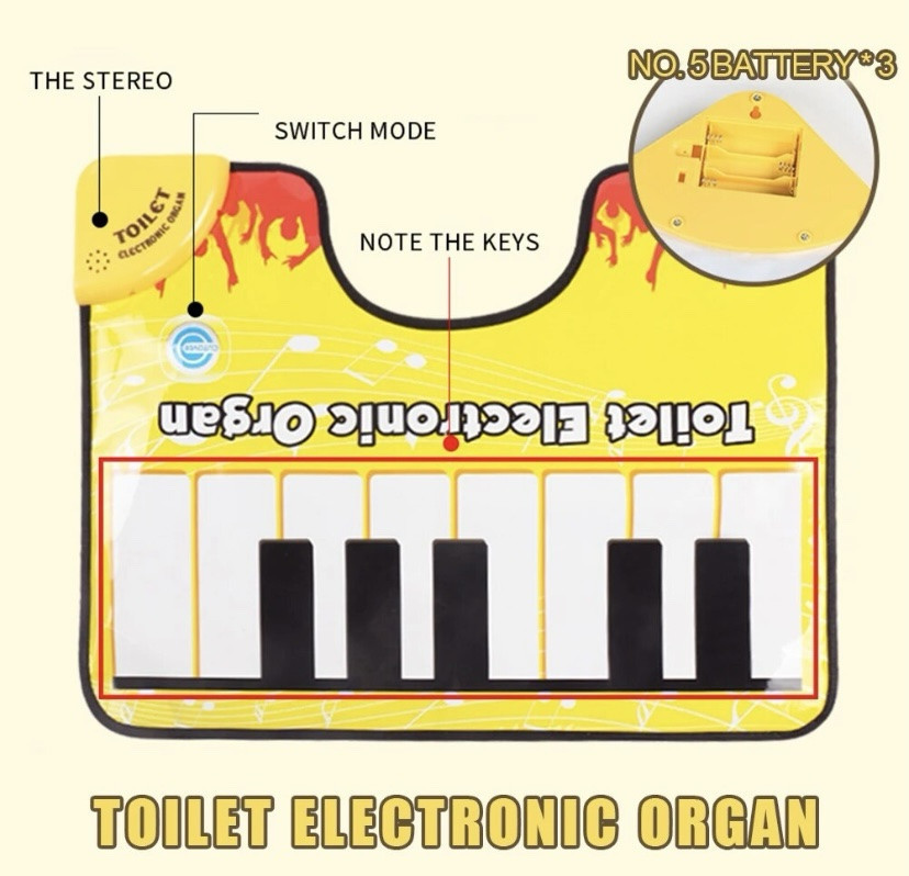 Музыкальный коврик для туалета разноцветный Киев - изображение 3