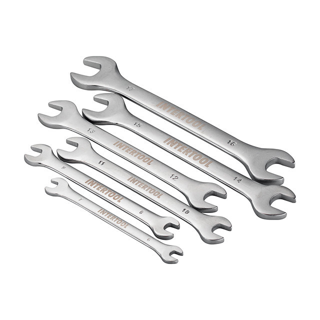 Набір ріжкових ключів INTERTOOL HT-1001, 6 шт., 6-17 мм - якісний набір для будь-якого майстра Львів - фото 2